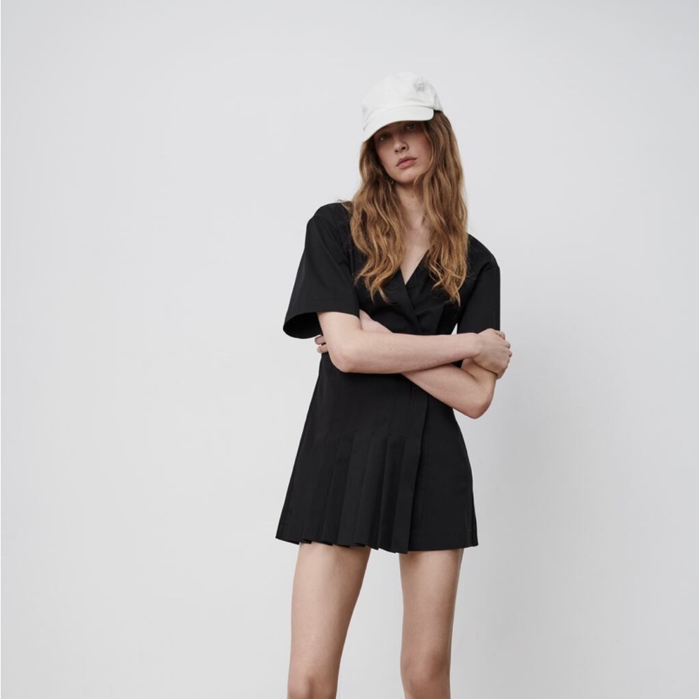 Zara Stretch Poplin Dress
